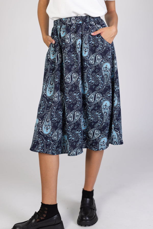 Skirt Serena Blue Paisley