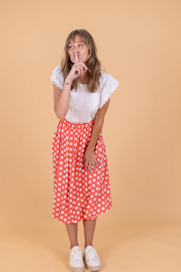 Skirt Serena Red Polka