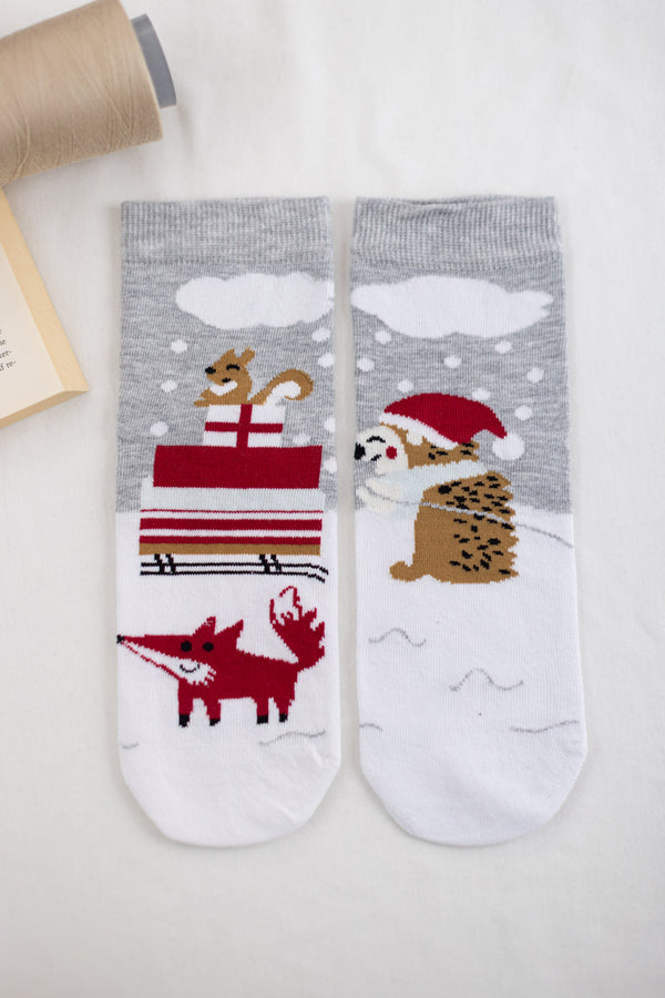 Socks Christmas Gifts Grey