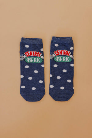 Socks Coffee Dot Blue