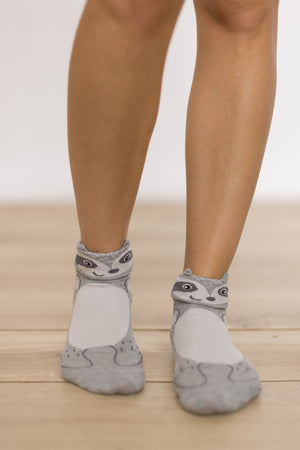 Socks Masked Paws Grey