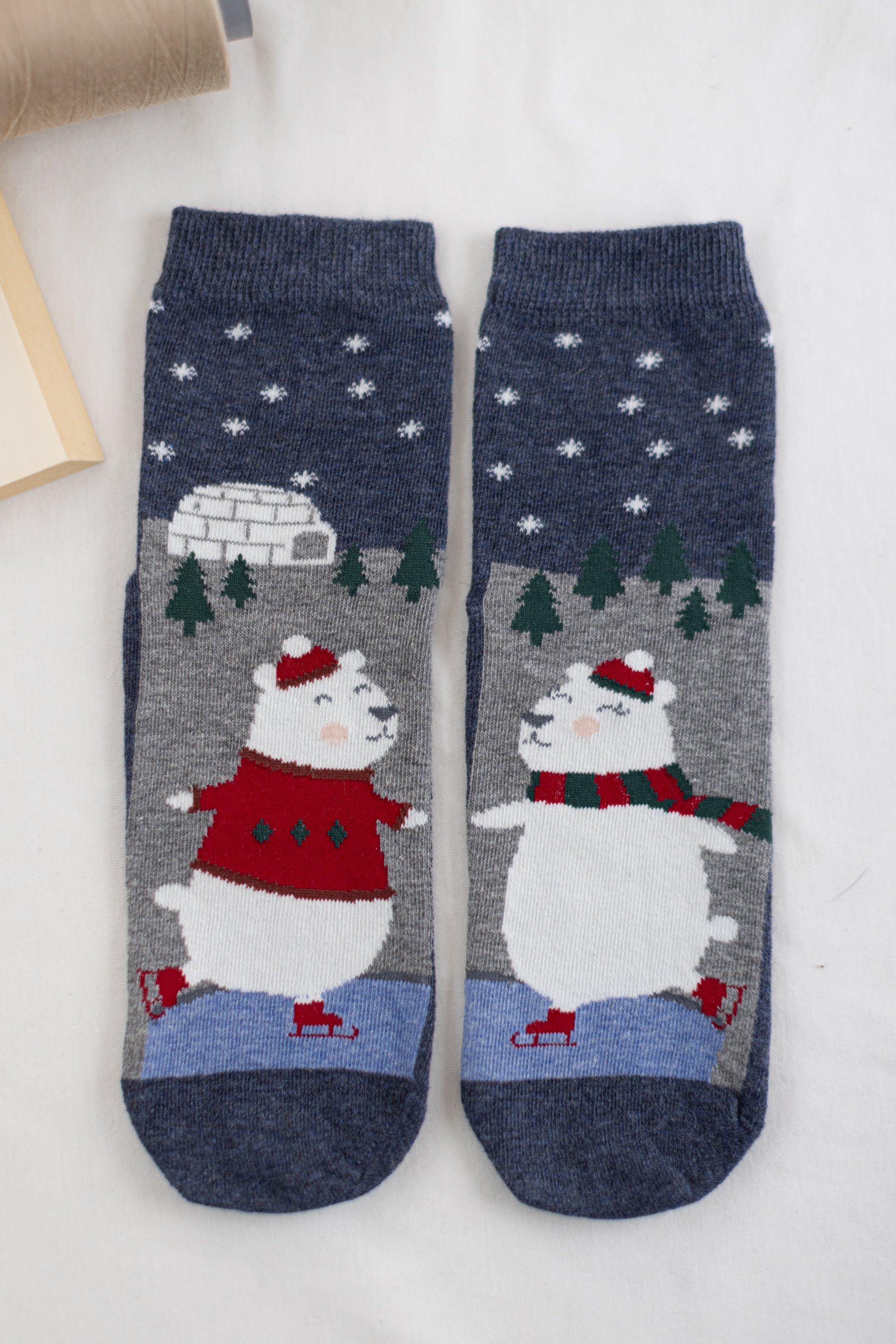 Socks Polar Bears Blue