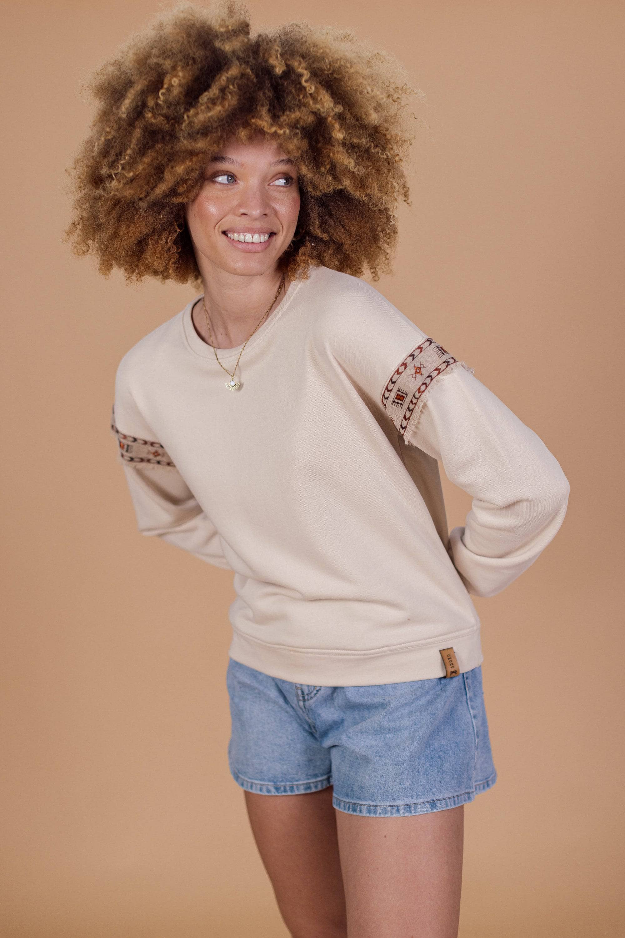 Boho sweatshirt best sale