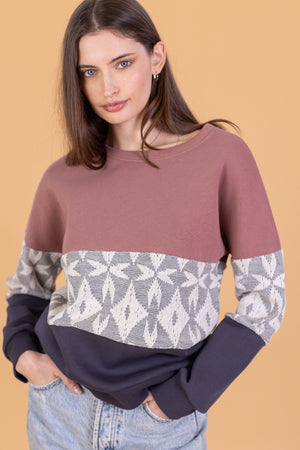 Sweater Mia Pink Snowflake