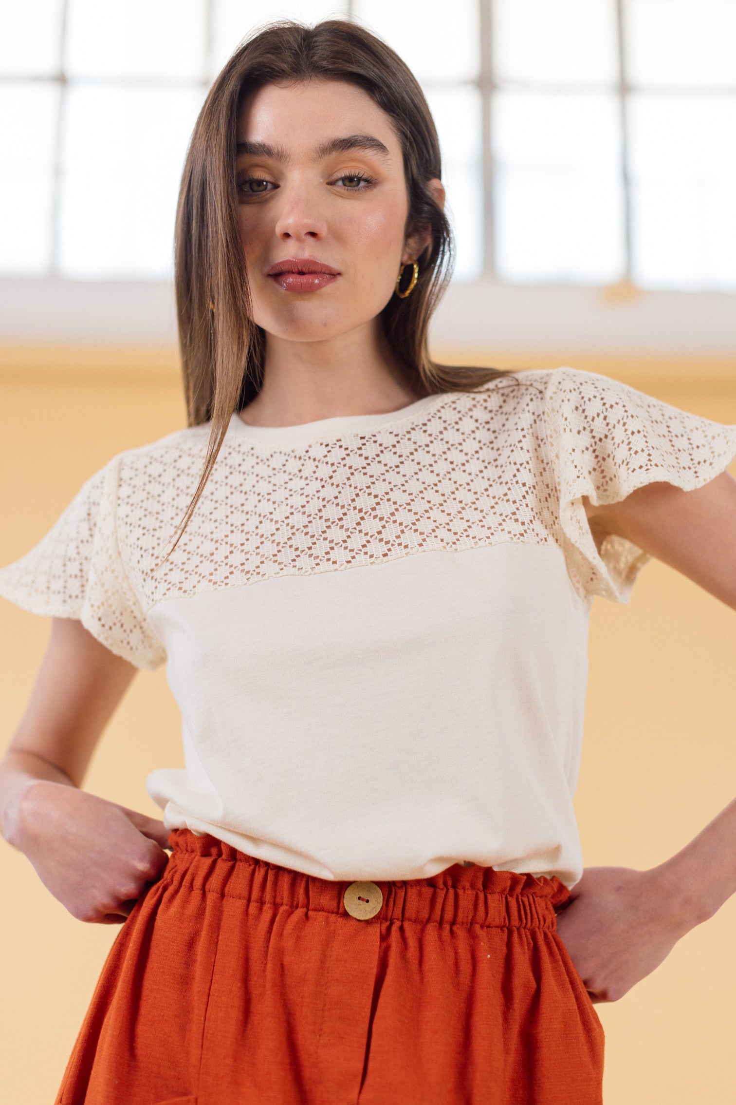 LUPE TOP IN WHITE