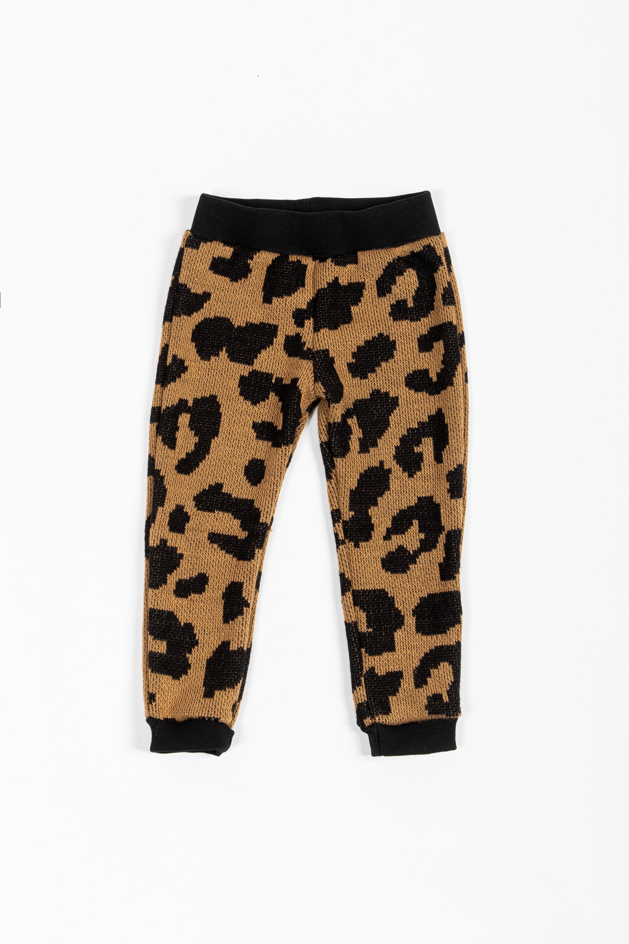 Knit Fabric Tiger Print Sweatpants Knit Leopard Sweater And
