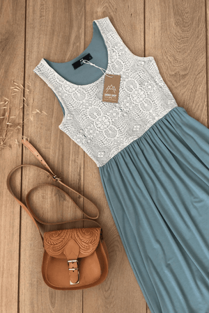 Midi Dress Maya Mint Lace