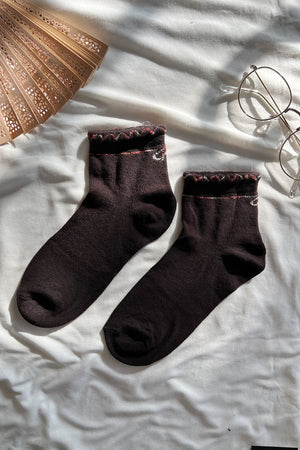 Socks Comfort Brown One Size(35-38) / Brown