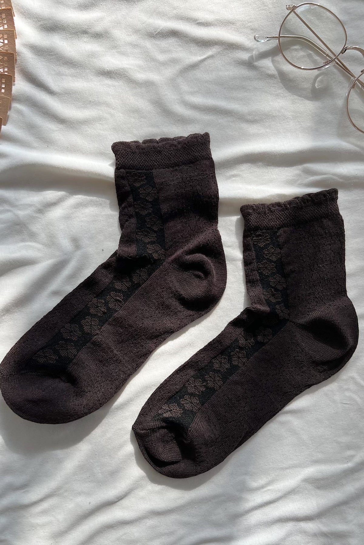 Socks Happy Toes Brown OneSize(35-39) / Brown