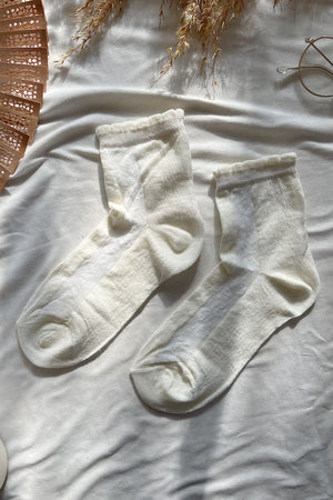 Socks Happy Toes Creme OneSize(35-39) / Creme
