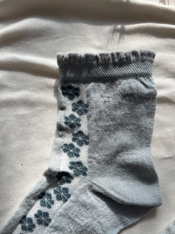 Socks Happy Toes Icy Grey OneSize(35-39) / Grey